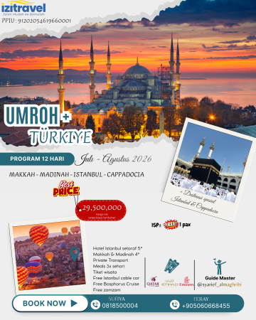Kolaborasi Umroh Plus Turki bersama Izi Travel