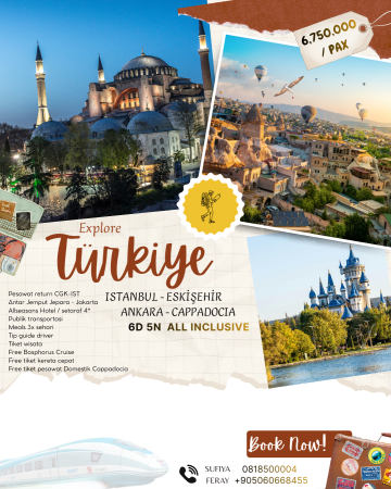 Private Tour Rp6,750,000/ Pax